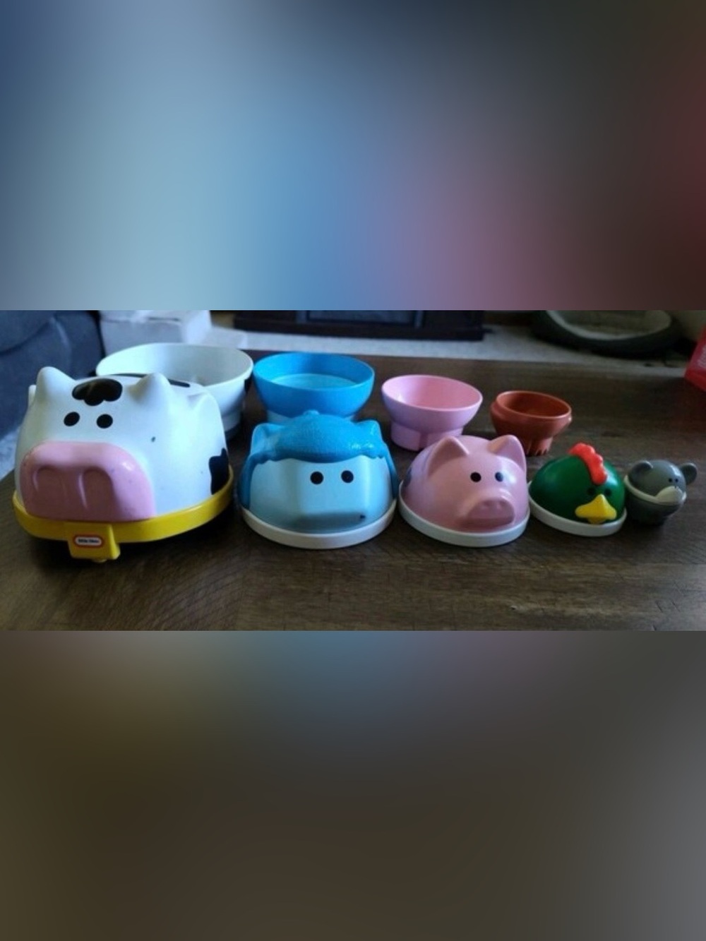 Vintage Little Tikes Nesting Farm Animals Full Set